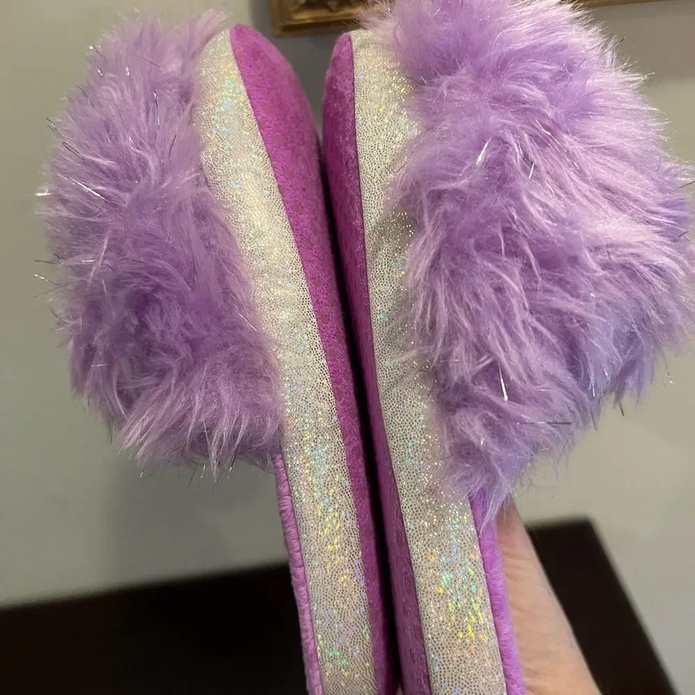 More than magic purple sparkle size 4/5 slippers